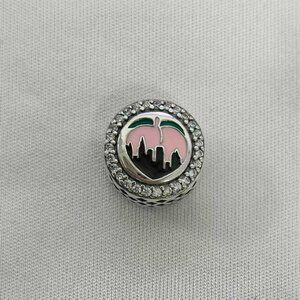 Pandora Atlanta Georgia Peach Charm Pendant, S925 Silver Jewelry